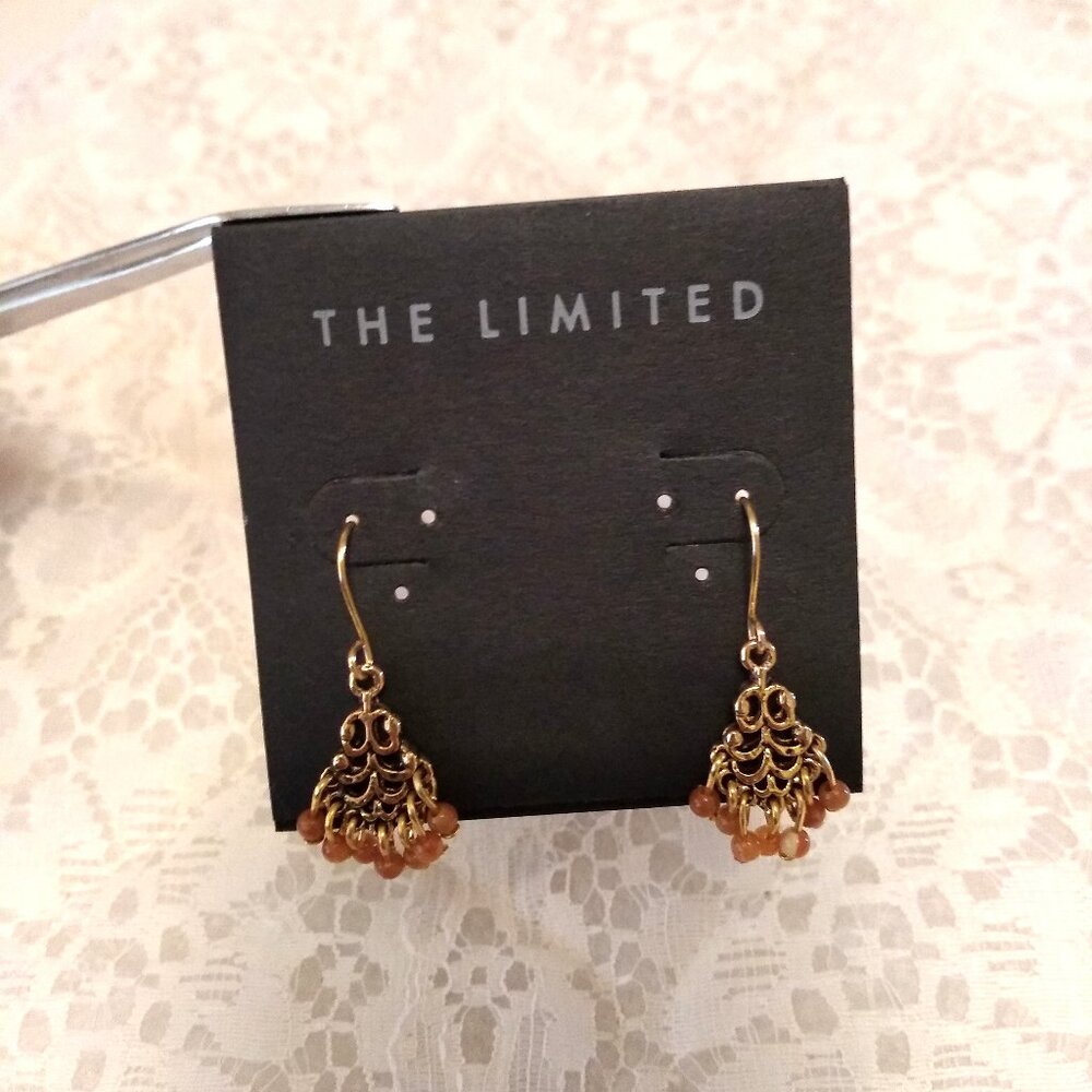 Vintage Handmade Beads Copper Earrings Timeless VTG Jewelry